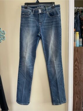 INC International Concepts Washed Blue Straight Leg Jeans